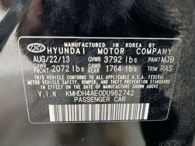 2013 Hyundai Elantra Limited