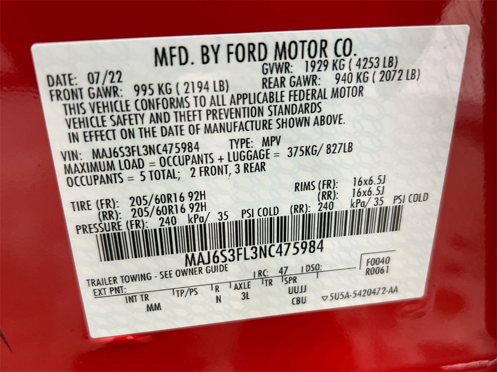 2022 Ford EcoSport S