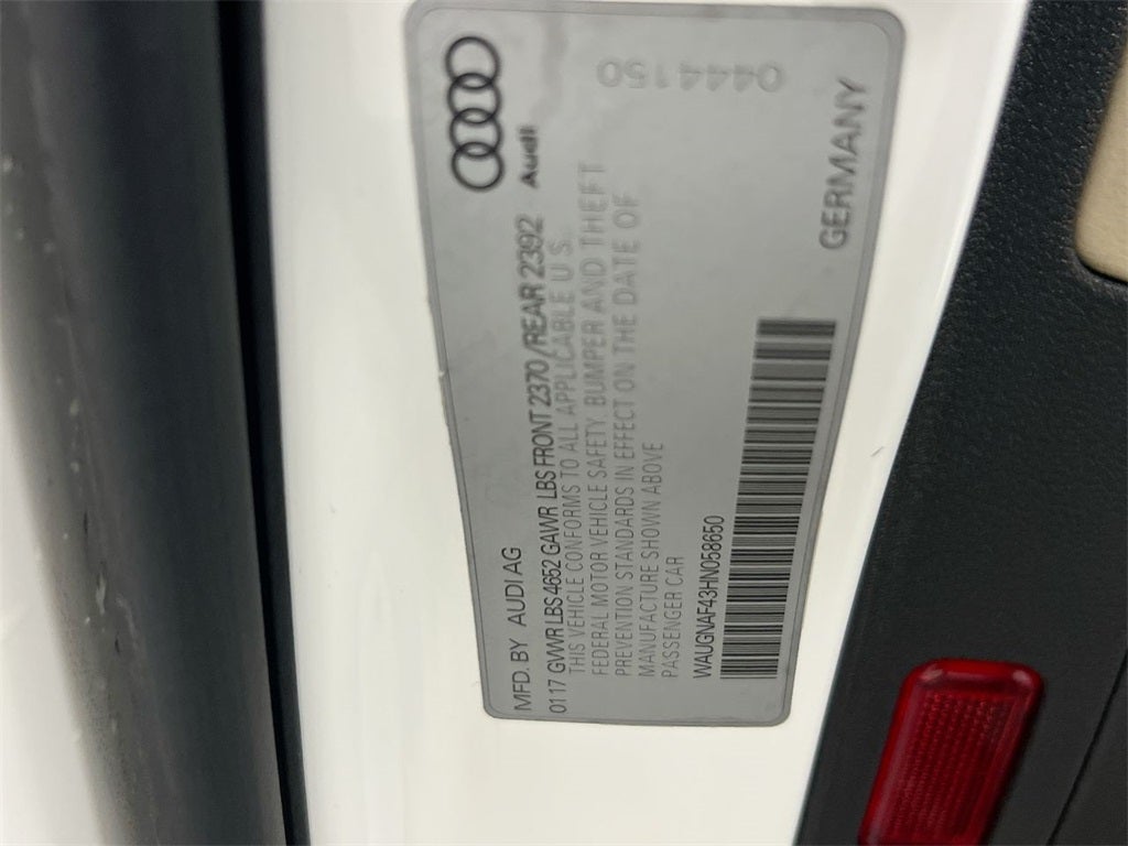 2017 Audi A4 2.0T Premium