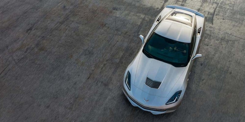 White Corvette Stingray
